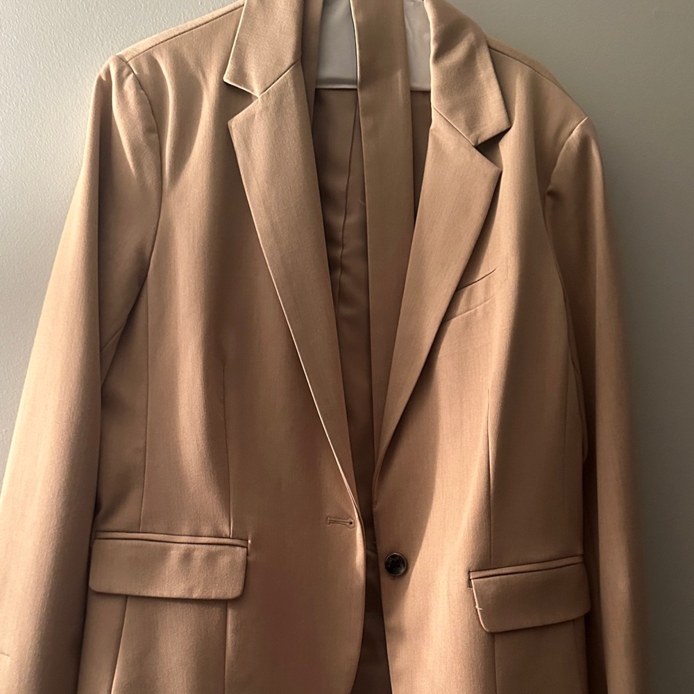NY Collection Light Brown Men's Suit